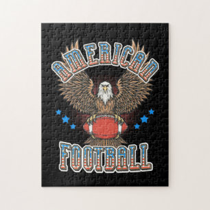 American Football USA Flag Jigsaw Puzzle