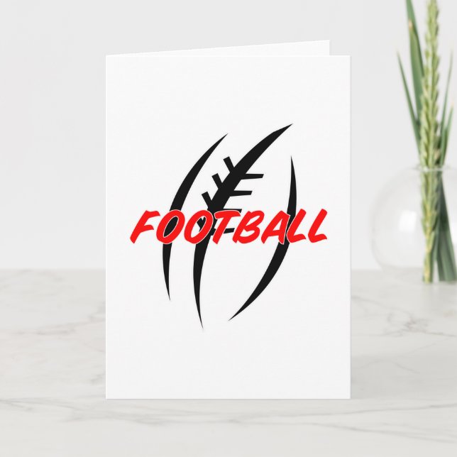 American Football USA Player Sports Game Gift Idea Card (Front)