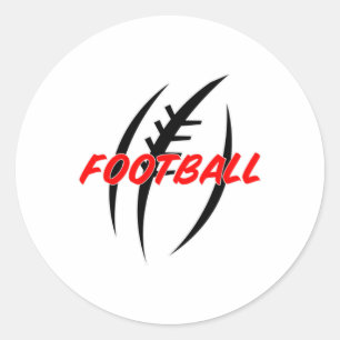 American Football USA Player Sports Game Gift Idea Classic Round Sticker