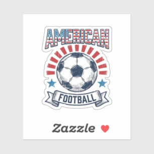 American Football Vintage Soccer Ball Shirt Design