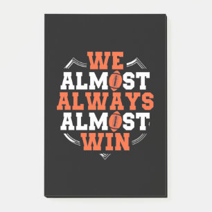 American Football We Almost Win Post-it Notes