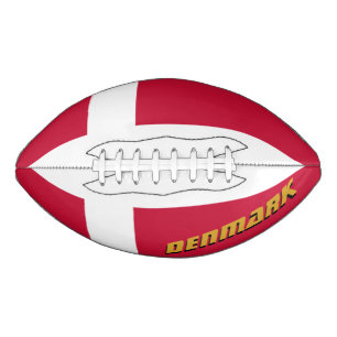 American Football with Danish Flag / Denmark