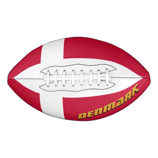American Football with Danish Flag / Denmark (Front)