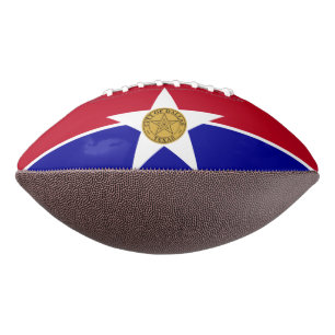 American football with flag of Dallas