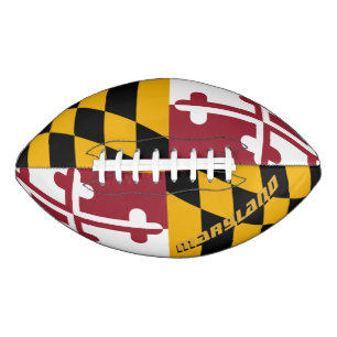 American Football with Maryland Flag / States USA