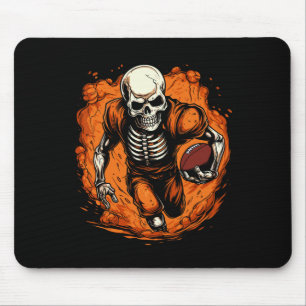American Footll Skeleton Footll Player Halloween S Mouse Mat