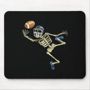 American Footll Skeleton Halloween Men Boys Footll Mouse Mat