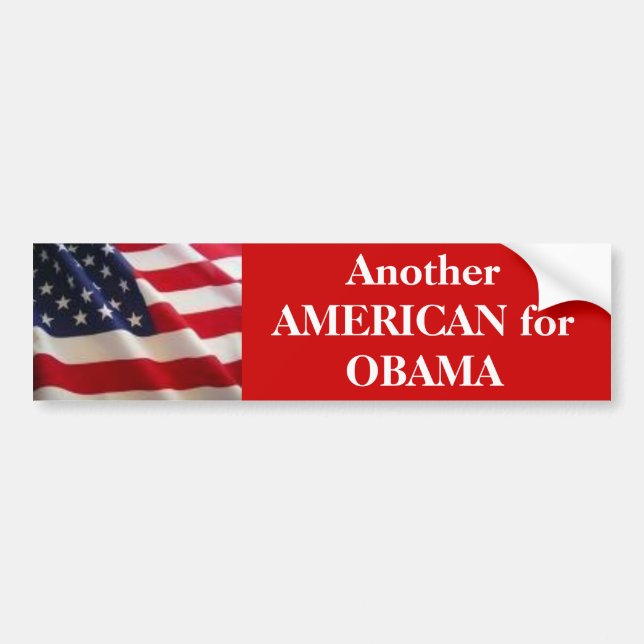 American for Obama Bumper Sticker (Front)