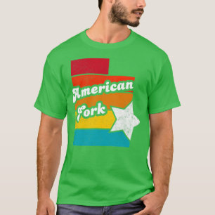 American Fork Utah Vintage Distressed Souvenir 2 T-Shirt
