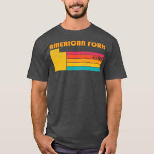 American Fork Utah Vintage Distressed Souvenir T-Shirt
