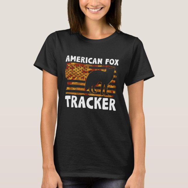 American Fox Tracker - Fox Hunting T-Shirt (Front)