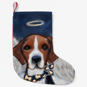 American Foxhound Angel Small Christmas Stocking