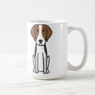 American Foxhound Dog Cartoon Coffee Mug
