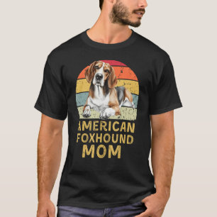 American Foxhound Dog Mum Retro My Dogs Are My Car T-Shirt