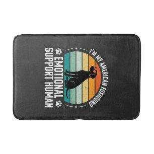 American Foxhound Emotional Support Human Dog Bath Mat