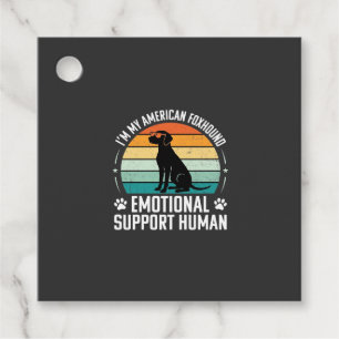 American Foxhound Emotional Support Human Dog Favour Tags