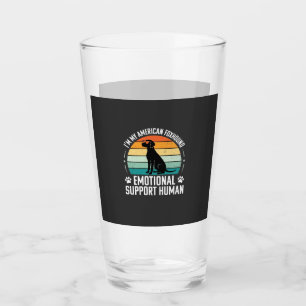 American Foxhound Emotional Support Human Dog Glass
