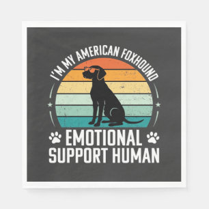 American Foxhound Emotional Support Human Dog Napkin