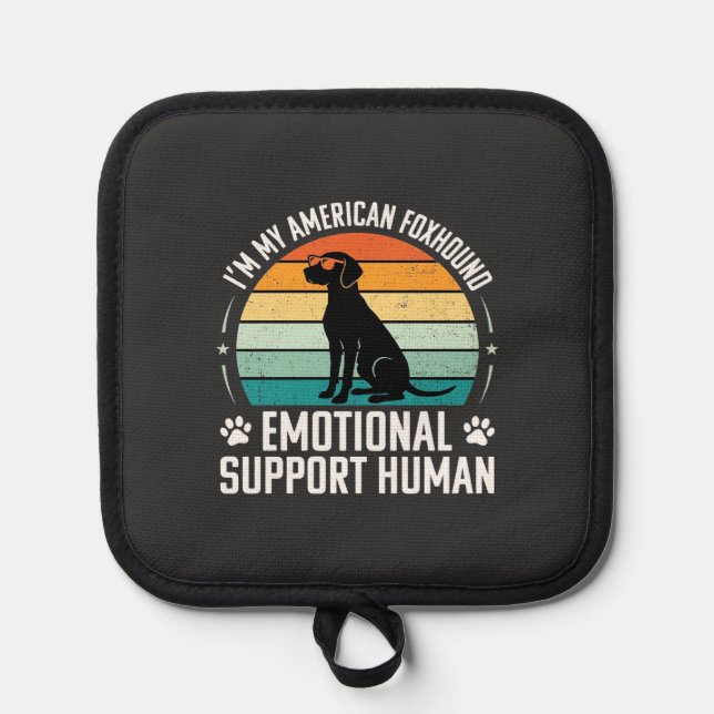 American Foxhound Emotional Support Human Dog Pot Holder (Front)