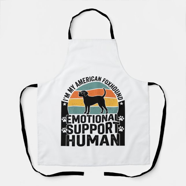 American Foxhound Emotional Support Human Shirt De Apron (Front)