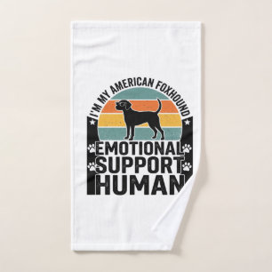 American Foxhound Emotional Support Human Shirt De Hand Towel