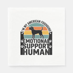 American Foxhound Emotional Support Human Shirt De Napkin