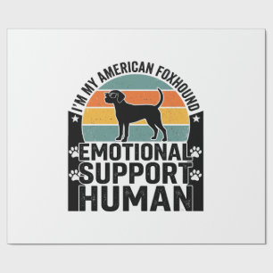 American Foxhound Emotional Support Human Shirt De Wrapping Paper