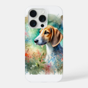 American Foxhound in Watercolor 200624AREF103 - Wa iPhone 15 Pro Case