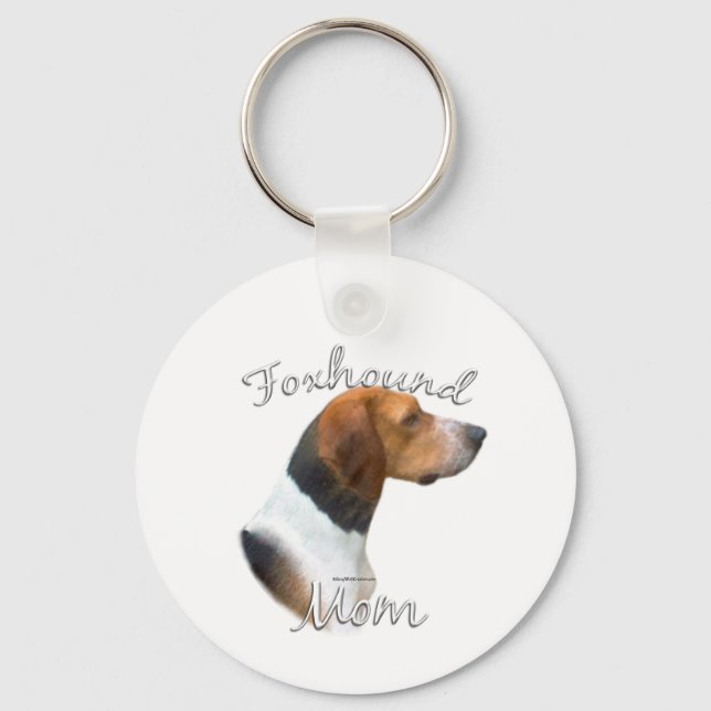 American Foxhound Mum 2 Key Ring (Front)