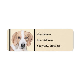 American Foxhound Painting - Cute Original Dog Art