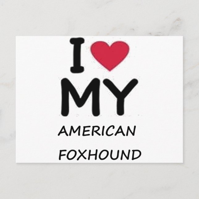 american foxhound postcard (Front)