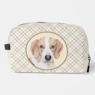 American Foxhound Red Walker Cute Painting Dog Art Dopp Kit