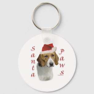 American Foxhound Santa Paws Key Ring