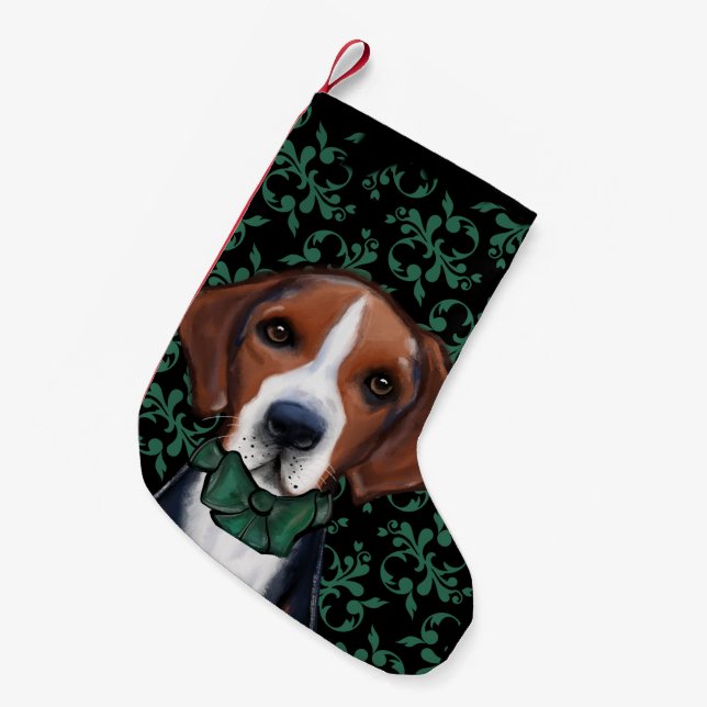American Foxhound  Small Christmas Stocking (Front (Hanging))