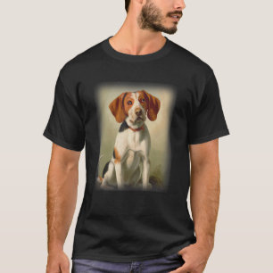 American Foxhound Vintage Portrait Style Graphic T-Shirt