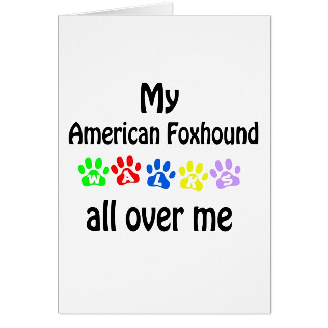 American Foxhound Walks Design (Front)