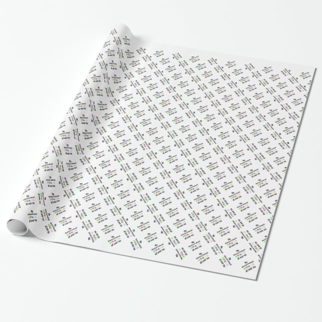 American Foxhound Walks Design Wrapping Paper (Unrolled)