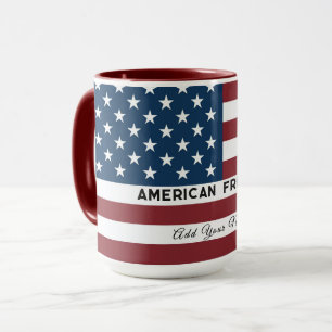 American Freedom Personalized Name Mug