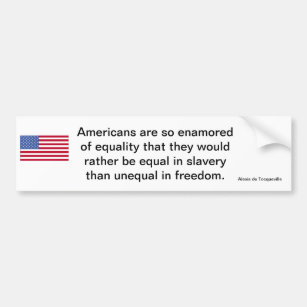 American Freedom Statement Bumper Sticker