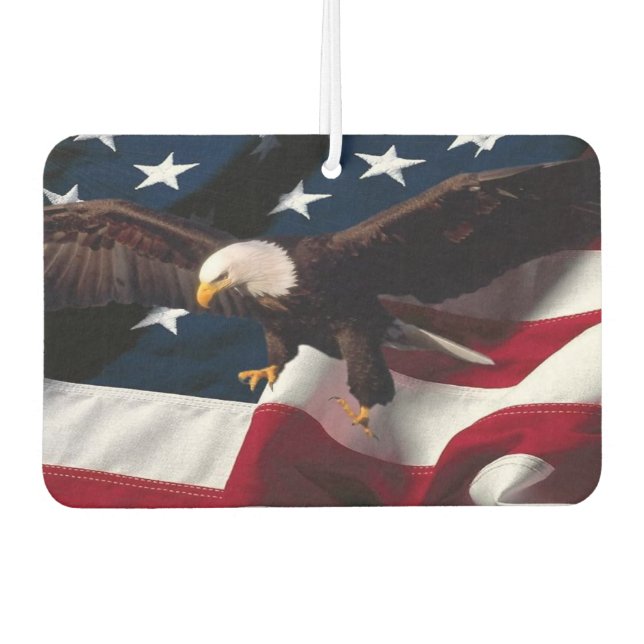 American Freedom Symbols Air Freshener" Car Air Freshener (Front)
