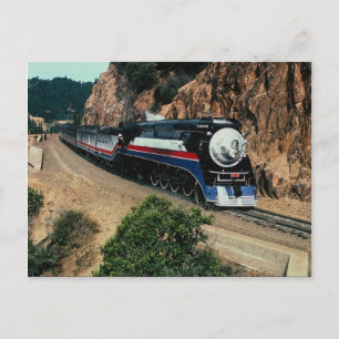 American Freedom Train 4449 at Cape Horn, Californ Postcard