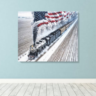 American Freedom Train Canvas Print