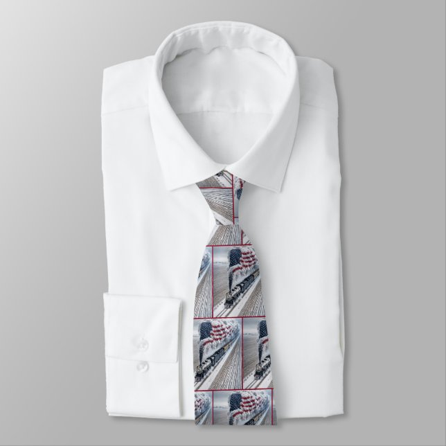 American Freedom Train Tie (Tied)