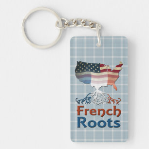 American French Roots Keyring