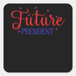 American Future President Square Sticker