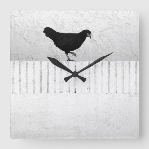 American Game Hen Square Wall Clock
