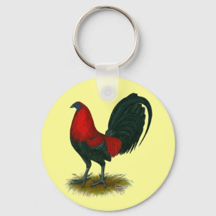 American Gamecock: Brown Red Key Ring