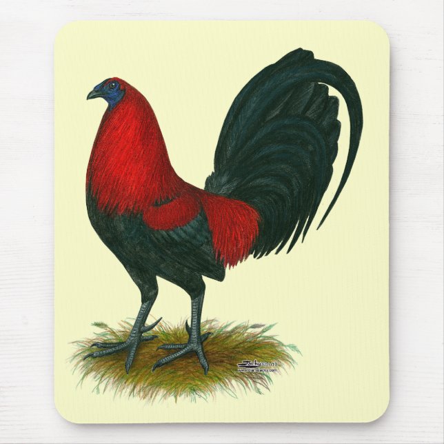 American Gamecock:  Brown Red Mouse Mat (Front)