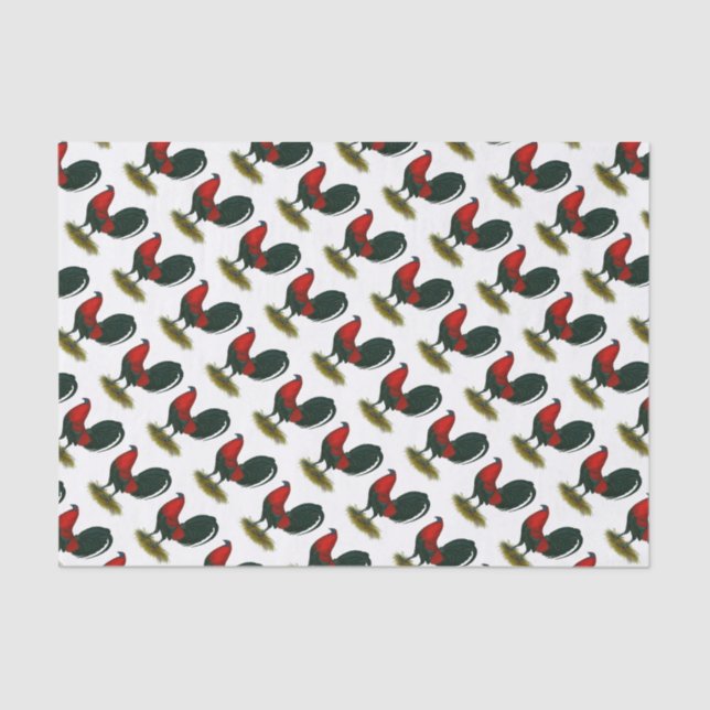 American Gamecock:  Brown Red Tissue Paper (Front)