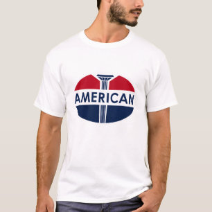 American Gas Station vintage sign flat version. T-Shirt